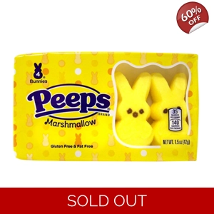 Peeps Easter Yellow Bunnies 4 Pack - 42g